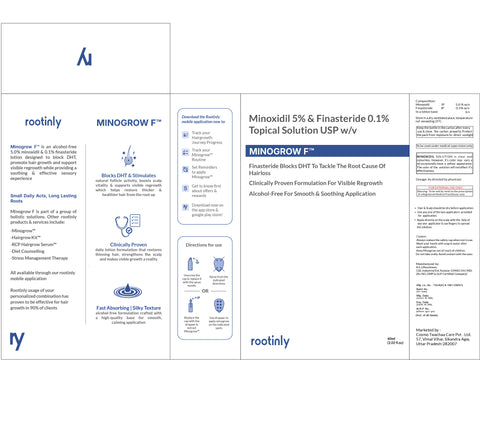 MINOGROW-F Smooth Minoxidil 5% + Finistride 0.1% Solution